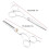 Tesoura de cabeleireiro para corte, desbaste e modelagem de cabelo, conjunto HB042 4