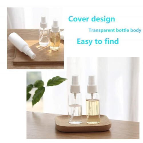Set van 4 transparante, navulbare plastic parfumverstuivers (30 ml) 2