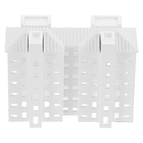3Pcs Durable White Plastic Buildings Sand Table Model Kits 1