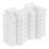 3Pcs Durable White Plastic Buildings Sand Table Model Kits 3