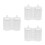 3Pcs Durable White Plastic Buildings Sand Table Model Kits 9