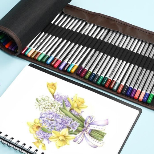 Colored Pencils - Unspecified - 72 Pencils - Washable Canvas - Mixed - For Artists and Students 1