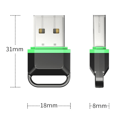 Adattatore USB BT5.3 50 Mbps trasmettitore wireless 1
