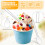 100Pièces Cuillères Pudding Glace Transparentes Jetables 6