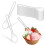 100Pièces Cuillères Pudding Glace Transparentes Jetables 8