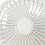 Ventilatore a clip con batteria da 3,7 V, USB, 17x13 cm, bianco 11