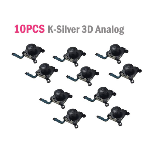 10pcs K-Silver 3D Analog Grip Joystick for PSV2000 for PS Vita 2000 Rocker Thumb Stick Game Controller New Replacement 2