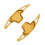 2PCS Car Steering Wheel Shift Paddle for GAC  Shadow Leopard Auto Accessories Rust-Proof Aluminium Alloy (Gold) 3
