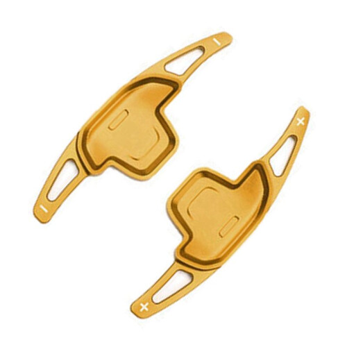 2PCS Car Steering Wheel Shift Paddle for GAC  Shadow Leopard Auto Accessories Rust-Proof Aluminium Alloy (Gold) 2