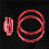3Pcs Accent Rings Accessories Profile  Buttons Matte Chrome Plated for  One Elite Series 2 Game Controller A 2