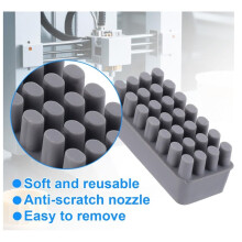 24pcs 3D Printer Silicone Nozzle Brush, Heat-Resistant Nozzle Cleaner Brush for P1P/P1S/X1/X1C/X1E 3D Printers