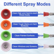 Car Wash Proof Stainless Steel Nozzle High Pressure Water Nozzle Soft Rubber Sleeve Sector Nozzle