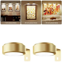 Draadloze Wandlamp met 3 Kleuren, Dimbare LED-Spot voor Het Verlichten van Schilderijen en Foto'S, Lamp voor Thuis, LED-Wandlamp
