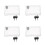 4Sets Transparenter Kindersicherer -Schalterabdeckungs-Schutz 10