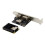 Placa Controladora de Interface de Rede  PCI-e com Duas Portas Ethernet RJ45 10/100/1000Mbps Gigabit 4