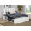 Zoe Storage King Size Bed Solid Rubberwood White 3