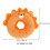 1Collier Récupération Chat Orange Cone Doux Pour Postopératoires 2