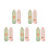 10Stk Kinder Fußmessgerät Schuhgrößen Tool Leichtem ABS Multicolor 4