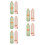 10Stk Kinder Fußmessgerät Schuhgrößen Tool Leichtem ABS Multicolor 9