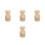 4Pièces Embouts Bois DIY Khaki Pour , Lits 8