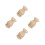 4Pièces Embouts Bois DIY Khaki Pour , Lits 10