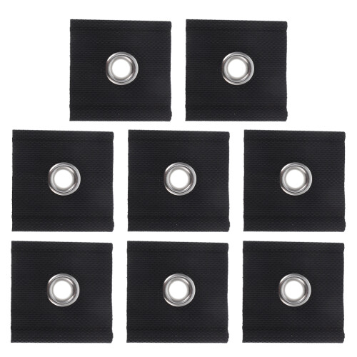 32Pièces Fixations Œillets Auvent PVC Noir Installation Facile Rv 2