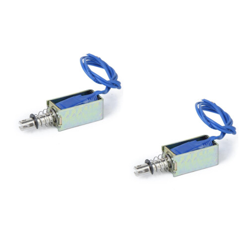 2Pièces Électroaimant Levage 12V Métal Dur Argent Multi-Application 2
