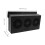 1Set Zwarte Ventilator Auto Interieur Plastic+metaal Energiebesparend 3