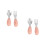 2Ensembles Ensemble Table Bébé Acier Inoxydable Rose Fourchette 8