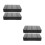 4Pièces Mousse Protectrice Noire Découpable Pour Et 4