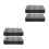 4Pièces Mousse Protectrice Noire Découpable Pour Et 7