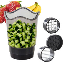 High-Quality Kitchen Slicing Equipment with Cup for Slicing Fruits Vegetables Strawberries Bananas As Kitchen Essential