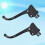2Pièces Poignées Noir Guidon Accessoire Route Ergonomique 8