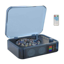 CD Player Portable  LED Desktop Retro CD Players Rechargeble Compact Vintage CD Player for Home