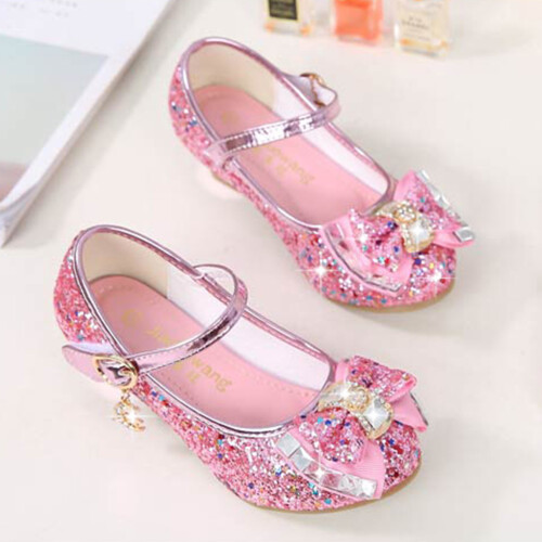 Chaussures Paillettes Rose 1