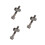 3Pièces Vis De Fixation Titane Pour De Argent Durable 9