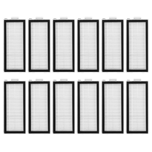 HEPA Filter Replacement for  Qrevo Curv 2 Flow Robot Vacuum Cleaner Accessories Washable Filter 12PCS