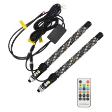 Lampe Lumineuse LED RGB de 30 cm pour MĂąt de Drapeau avec TĂ©lĂ©commande , Ătanche, pour Voiture et Camion