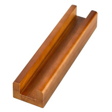 Wooden Floor Mirror Stand Anti Slip Base for Full Length Mirrors 9.8 X 2.3 X 1.5 Inches Stable Support Holder Brown
