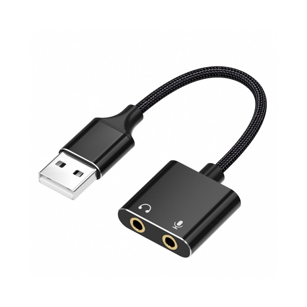 Usb Audio Interface For Computer, Usb To 3.5Mm Audio Adapter, External Sound Card With Headphone 4711439737240
