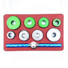 9pcs Watch Repair Tool Set Caseback Opener Wrench with 6-Pin & 5-Pin Dies for 20mm-42mm Watch Case