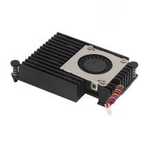 Active Cooler for Raspberry Pi 5, Aluminum Heatsink PWM Speed Adjustable Fan Cooling Radiator for RPI 5 Pi5