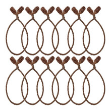12pcs 20Inches Christmas Garland Ties Reusable Flexible Xmas Garlands Wreaths Twist Tie for Stair Railings Wreaths A