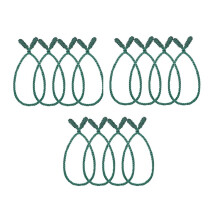 12pcs 20Inches Christmas Garland Ties Reusable Flexible Xmas Garlands Wreaths Twist Tie for Stair Railings, Wreaths