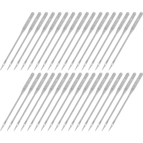200Pcs Heavy Duty Silver Sewing Needles for Thick Fabric Denim Canvas 1