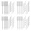 200Pcs Heavy Duty Silver Sewing Needles for Thick Fabric Denim Canvas 8