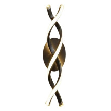 Spiral Wall Sconce LED Bedside Light Helical Design Stairway Lamp for Bedroom Hotel Hallway Ambient Lighting Black