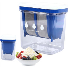 Griekse Yoghurtzeef, 200 Ml (6,7 Oz) Grote Capaciteit voor Het Maken van Zelfgemaakte Yoghurt met Fijnmazig Zeefje voor Soep en Vruchtensap