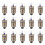 300Pièces Mini Ampoules Verre Métal Pour Modèles 2