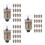 300Pièces Mini Ampoules Verre Métal Pour Modèles 7